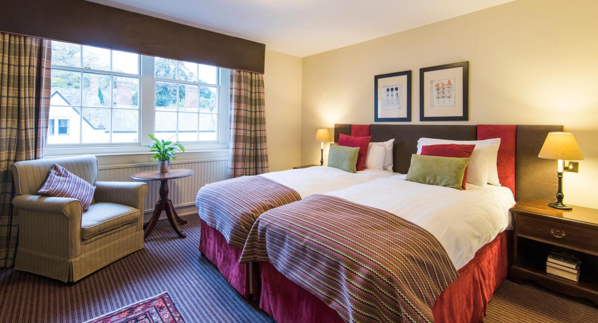 Luttrell Arms Hotell Dunster Rum bild